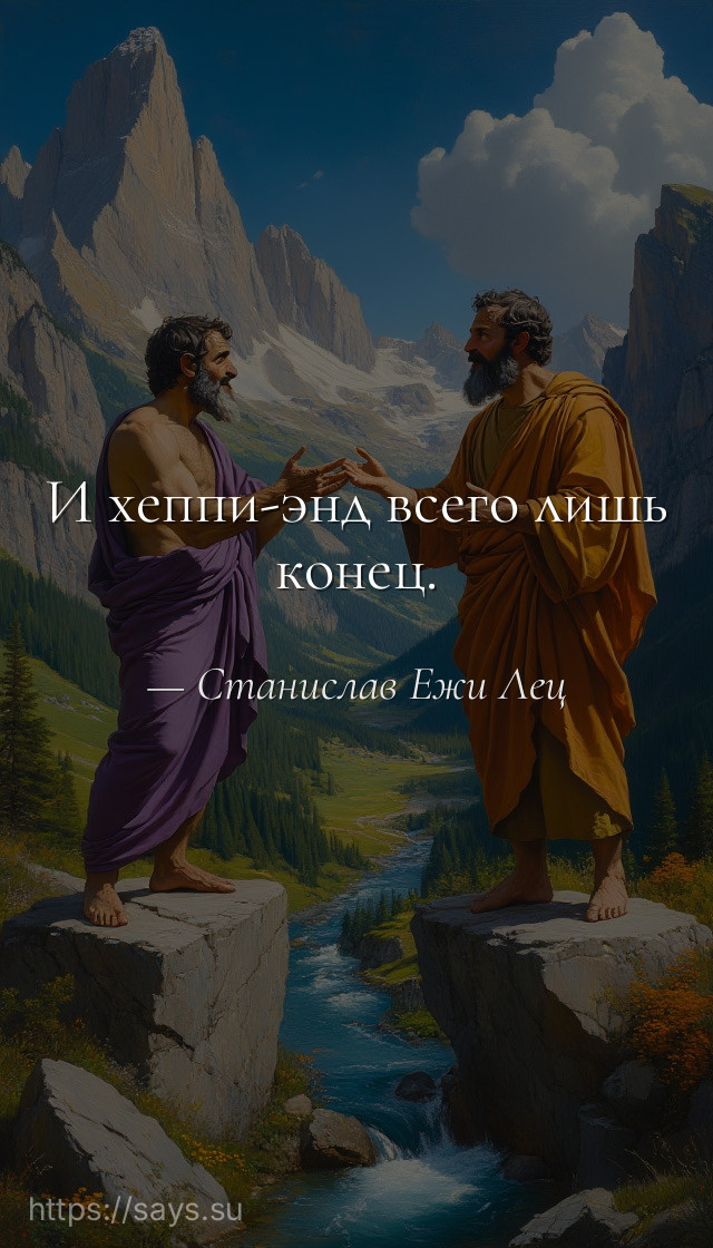 И хеппи-энд всего лишь конец.