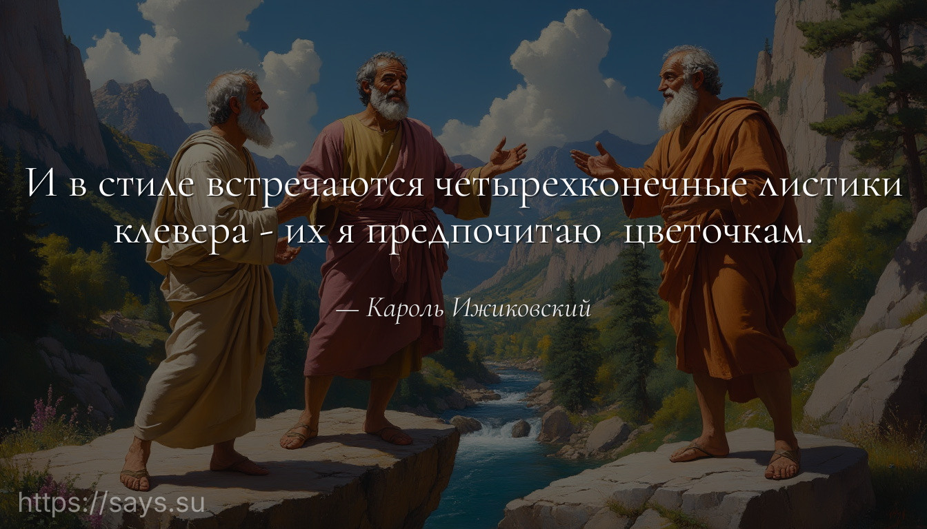И в стиле встречаются четырехконечные листики клевера - их я предпочитаю  цветочкам.
