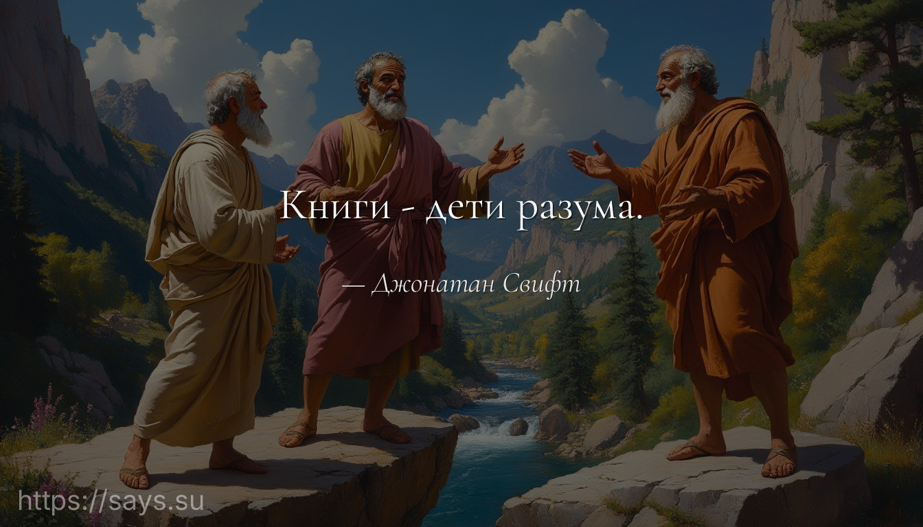 Книги - дети разума.