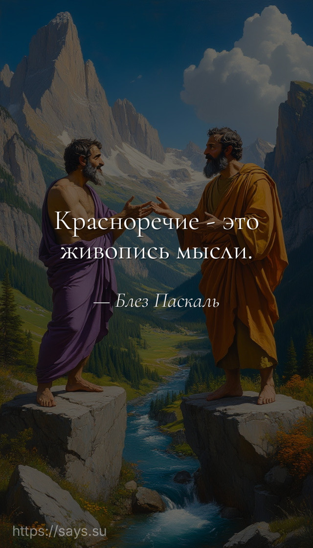 Красноречие - это живопись мысли.