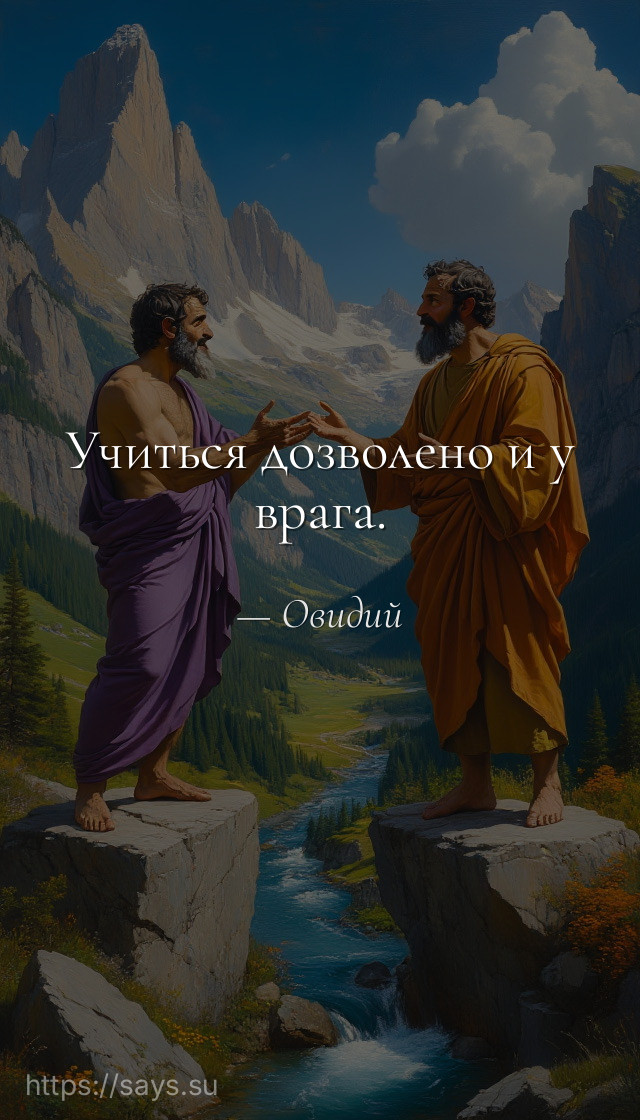 Учиться дозволено и у врага.
