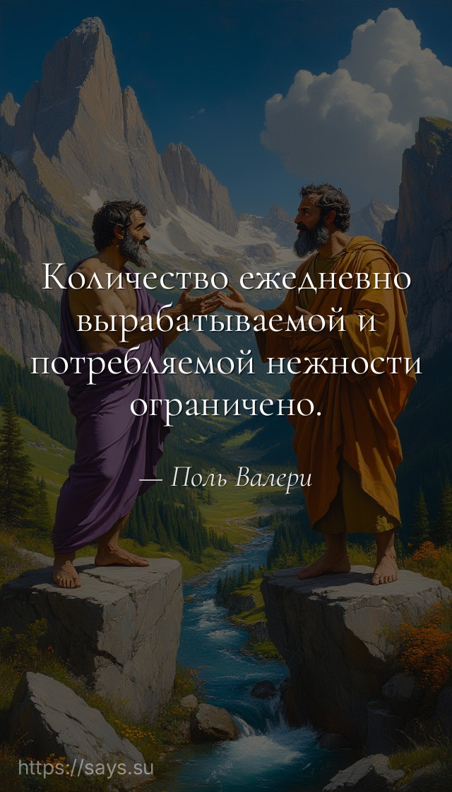 Количество ежедневно вырабатываемой и потребляемой нежности ограничено.