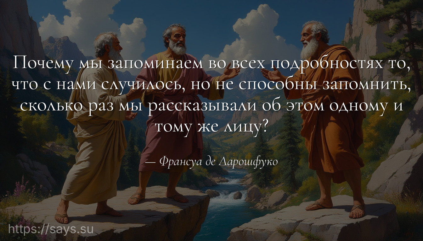 Почему мы запоминаем во всех подробностях то, что с нами случилось, но не способны запомнить, сколько раз мы рассказывали об этом одному и тому же лицу?