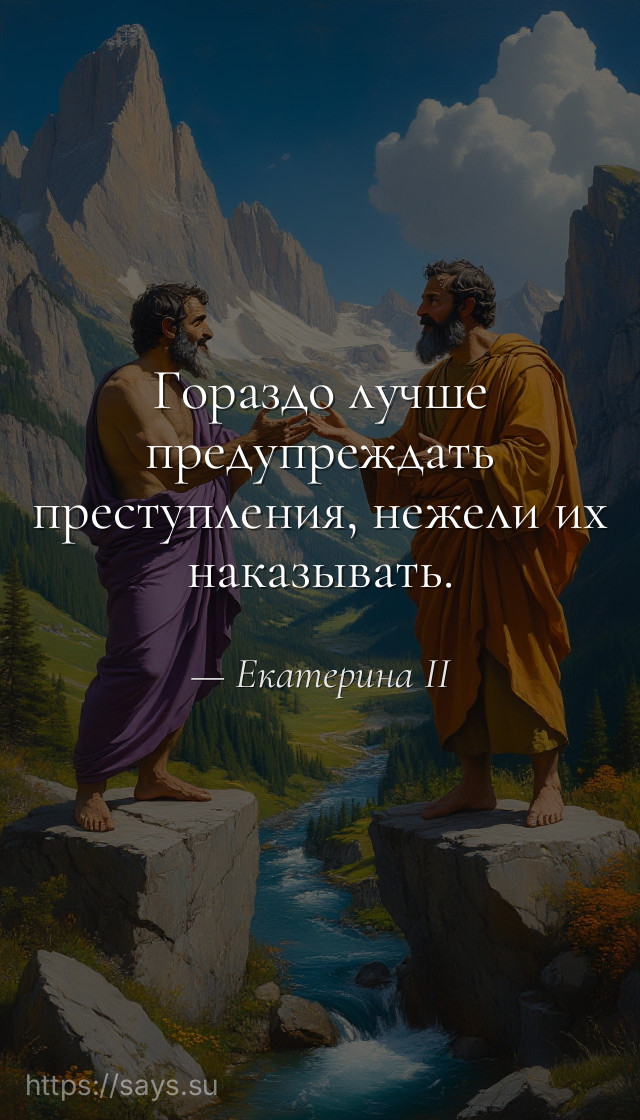 Гораздо лучше предупреждать преступления, нежели их наказывать.