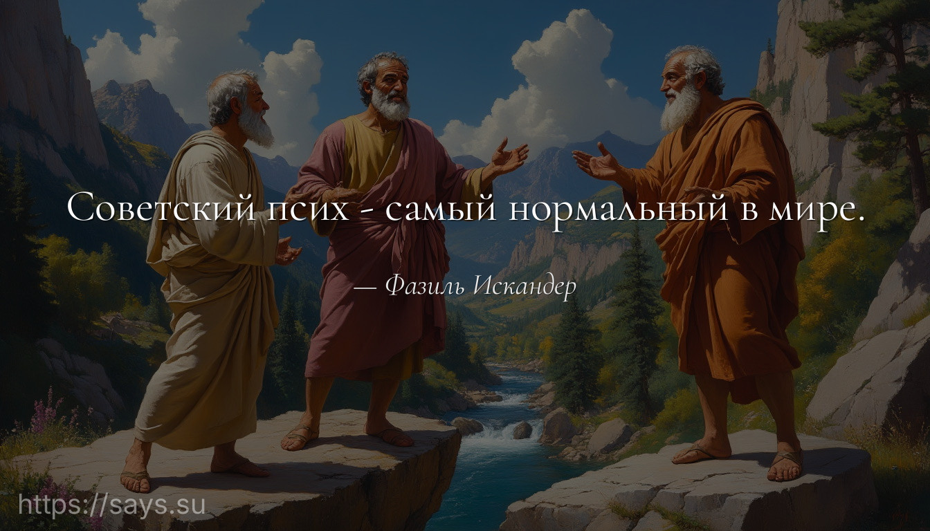 Советский псих - самый нормальный в мире.