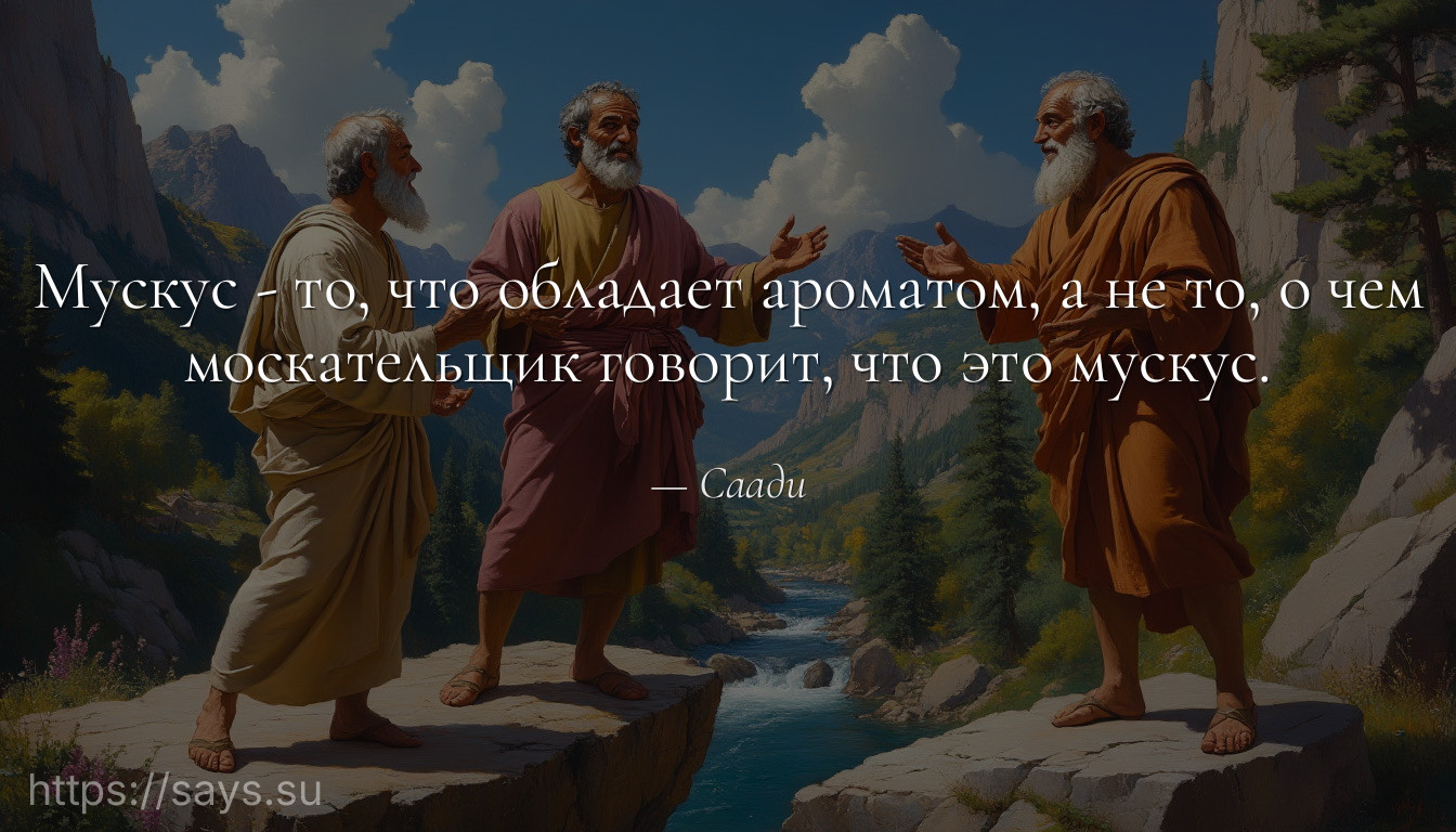 Мускус - то, что обладает ароматом, а не то, о чем москательщик говорит, что это мускус.