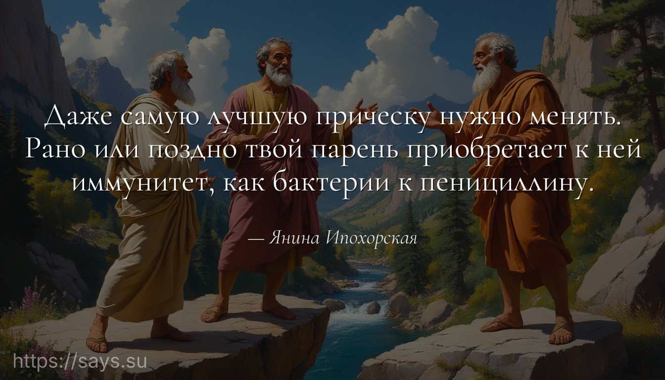 Даже самую лучшую прическу нужно менять. Рано или поздно твой парень приобретает к ней иммунитет, как бактерии к пенициллину.